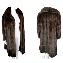 Vintage 1950s Mink fur swing coat, Kendal Milne, fine quality 
