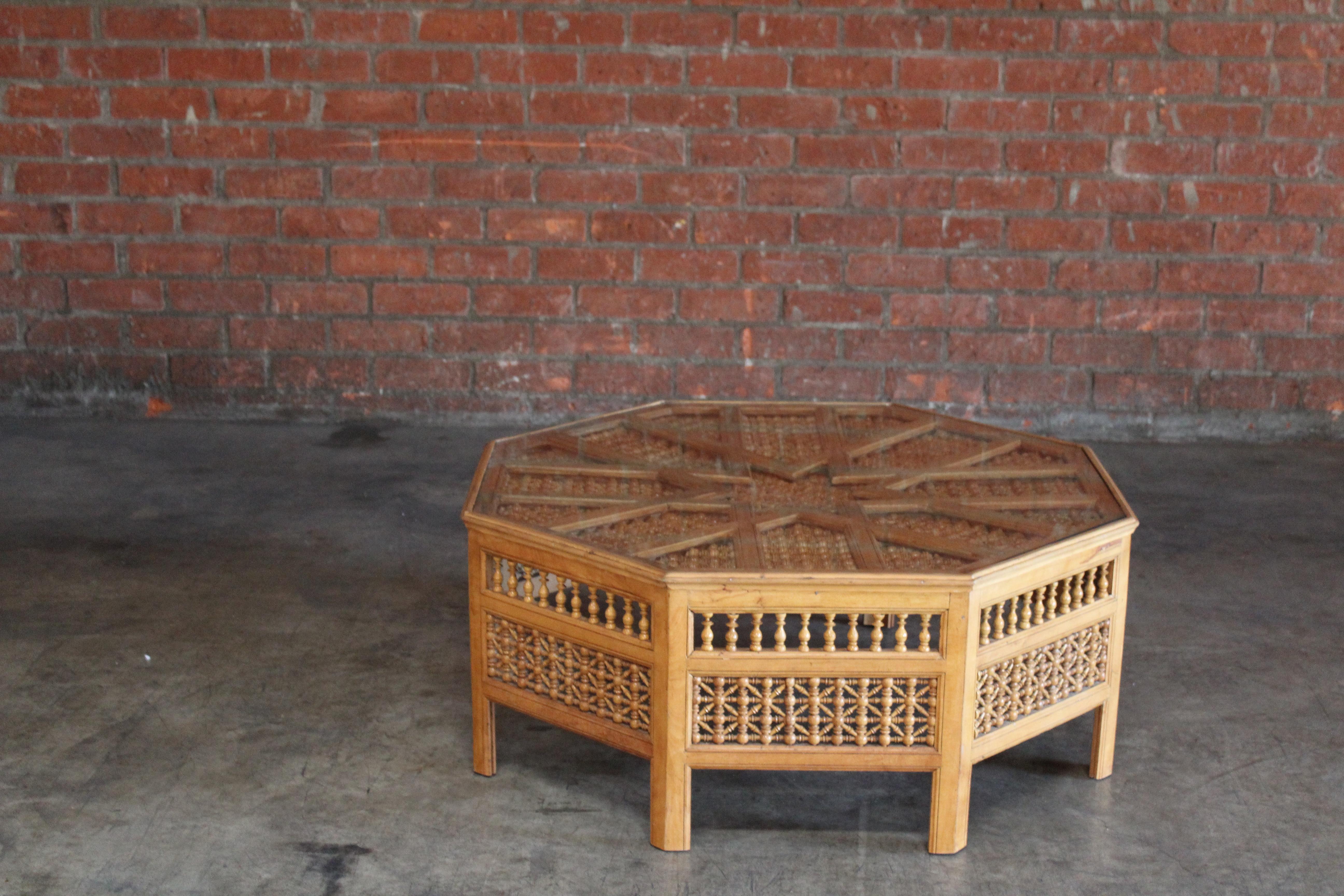 Vintage 1950s Moorish Style Coffee Table 11