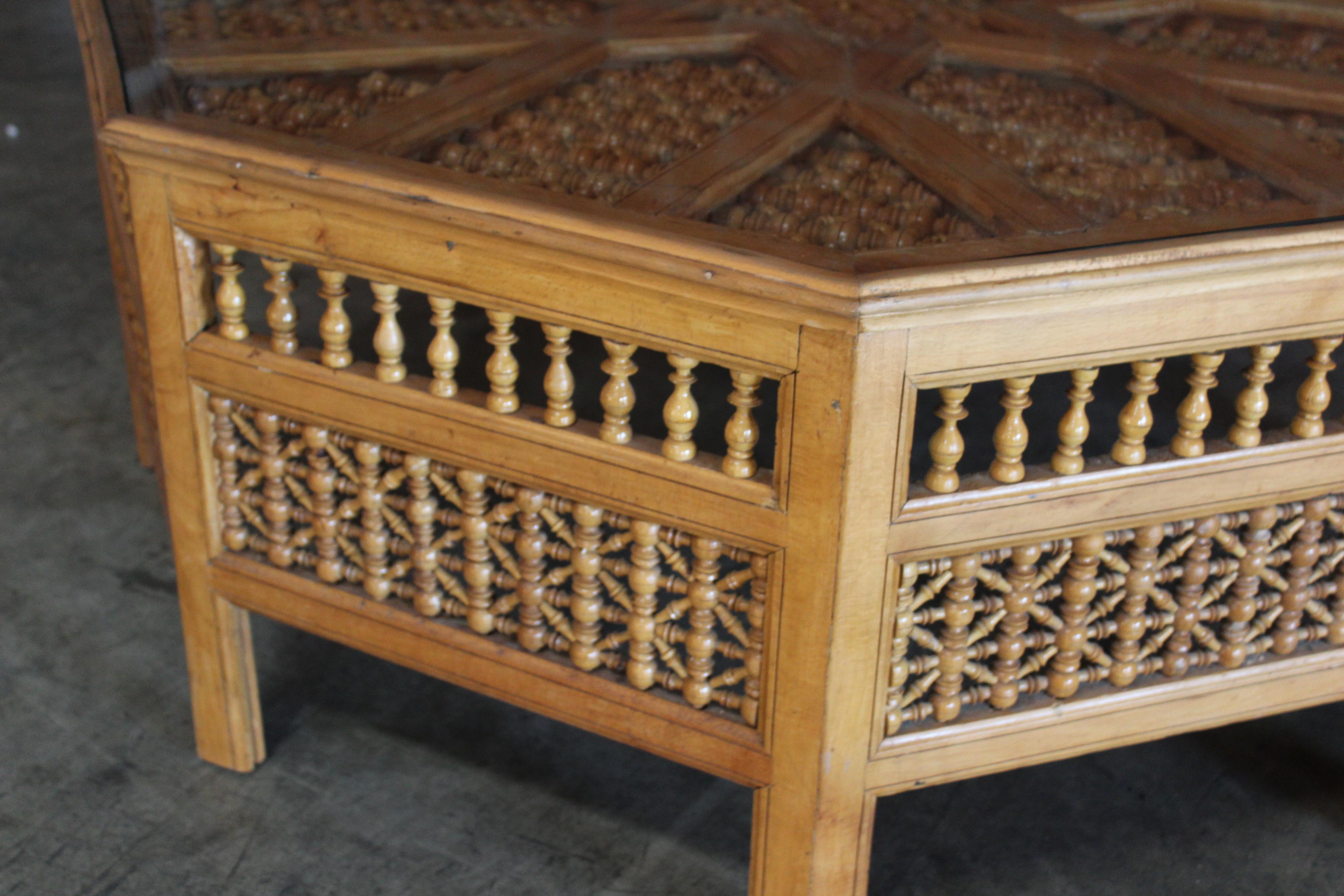Vintage 1950s Moorish Style Coffee Table 13