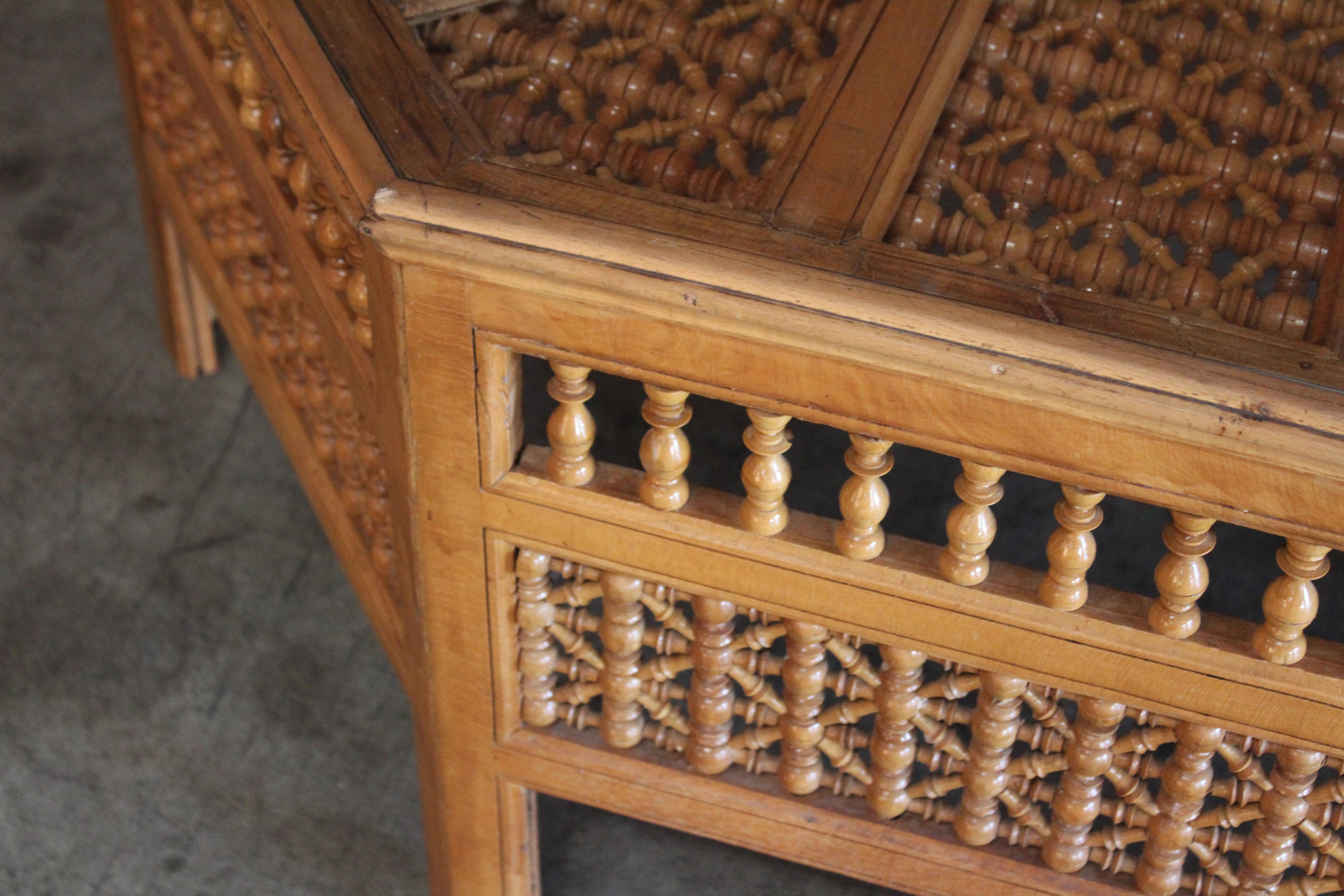 Vintage 1950s Moorish Style Coffee Table 2