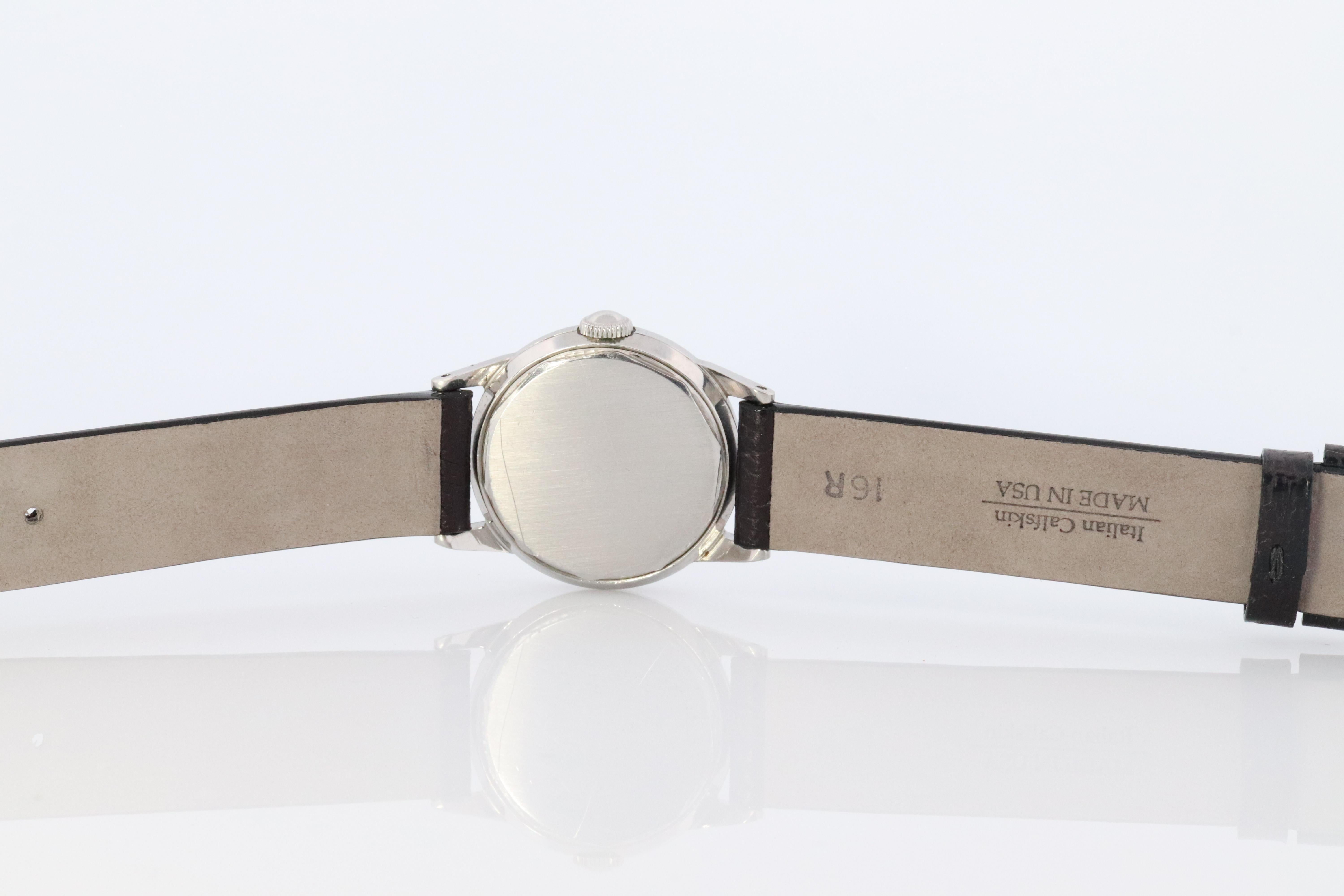 Montre Movado des années 1950. Mouvement mécanique à remontage automatique Movado 18610 en vente 1