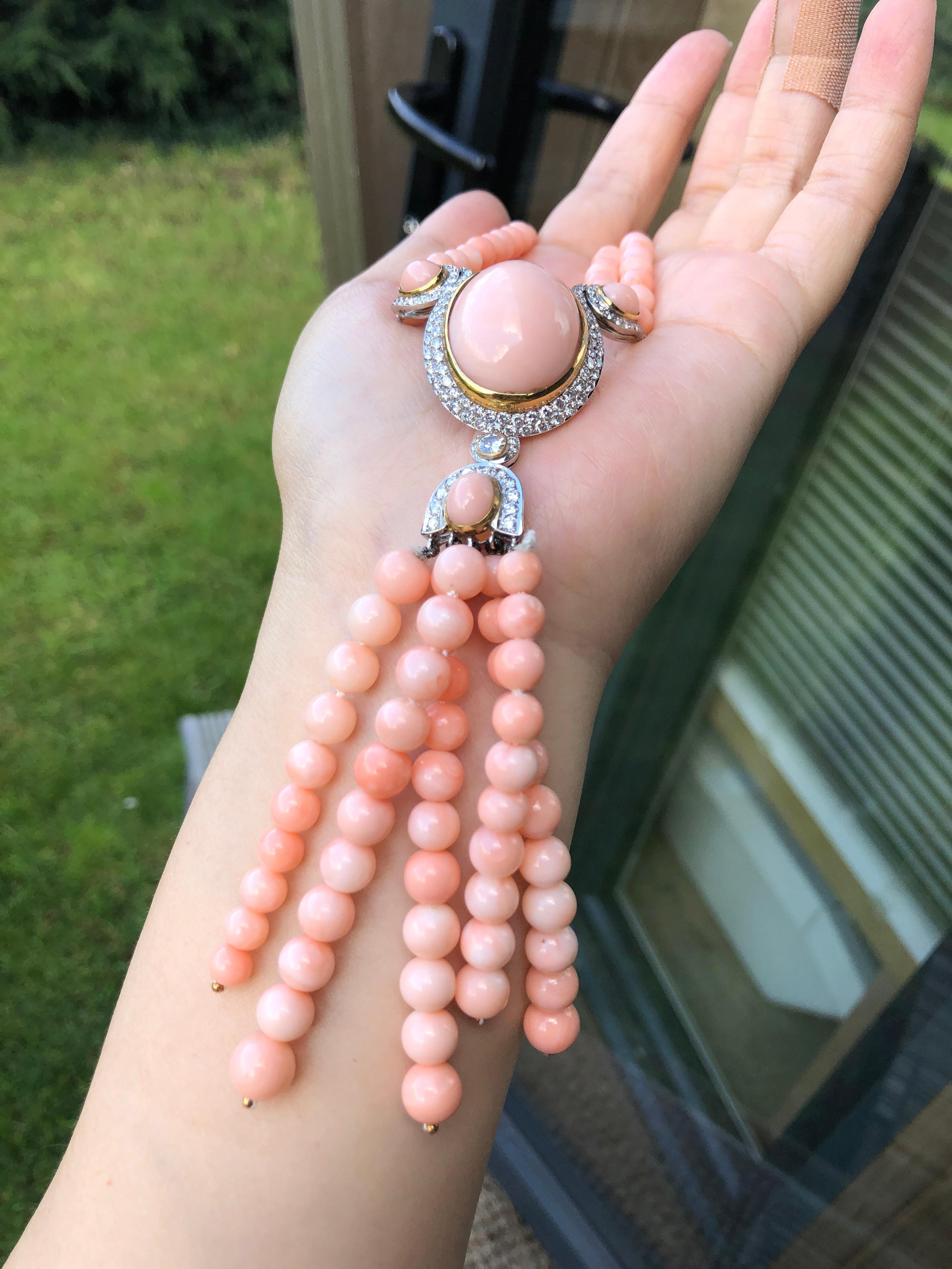 pink coral jewelry