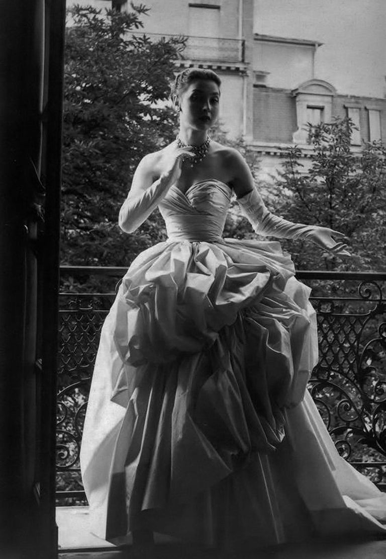 silk taffeta dress BABY BLUE TAFFETA GATHERED MERMAID GOWN
