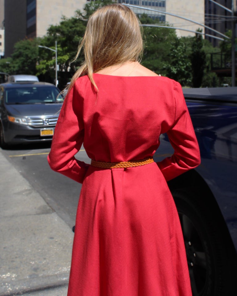 Vintage 1950s New Look Style Shirtdress For Sale at 1stDibs | camicia  vintage donna anni '50, vestido camisero vintage