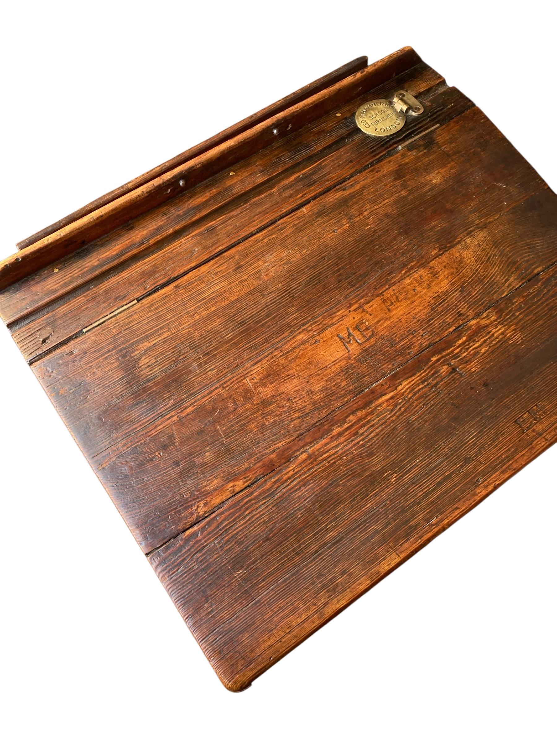 Scrivania e sedia combinata in Oak del 1950 