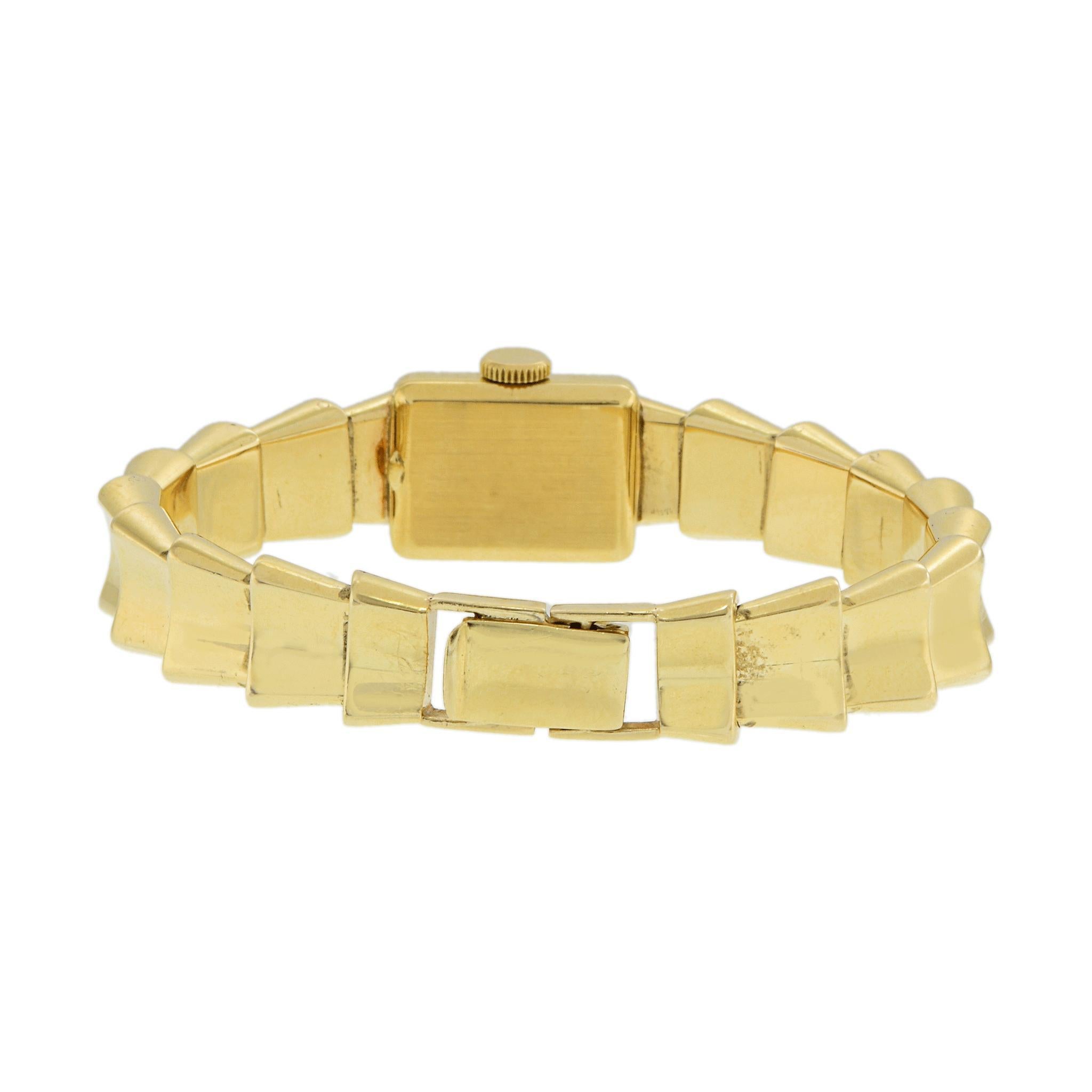 Vintage 1950er Jahre Patek Philippe Signierte Tiffany & Co. 18KT Uhr, Vintage im Angebot 3