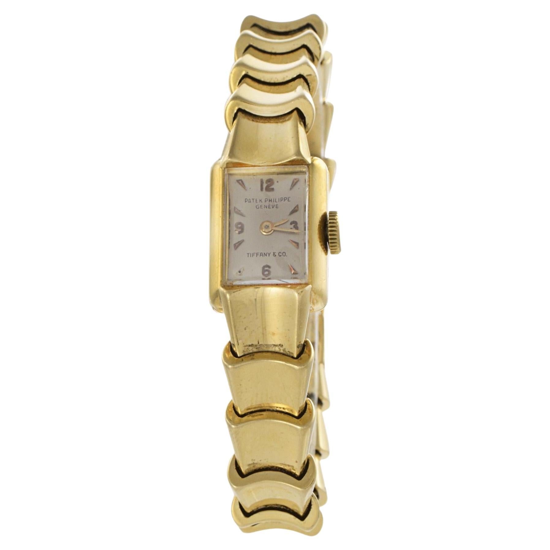 Orologio Patek Philippe for Tiffany & Co. 18KT d'epoca 1950 firmato