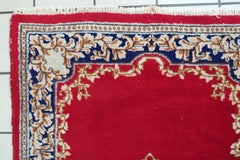 Vintage 1950s Persian Kerman Rug - Floral Medallion, 2.11'' x 4.11' -1C1246