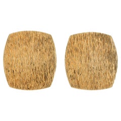 Vintage 1950s Piaget Textured Cufflinks