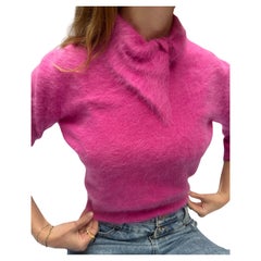 Vintage 1950s Pink Angora Sweater