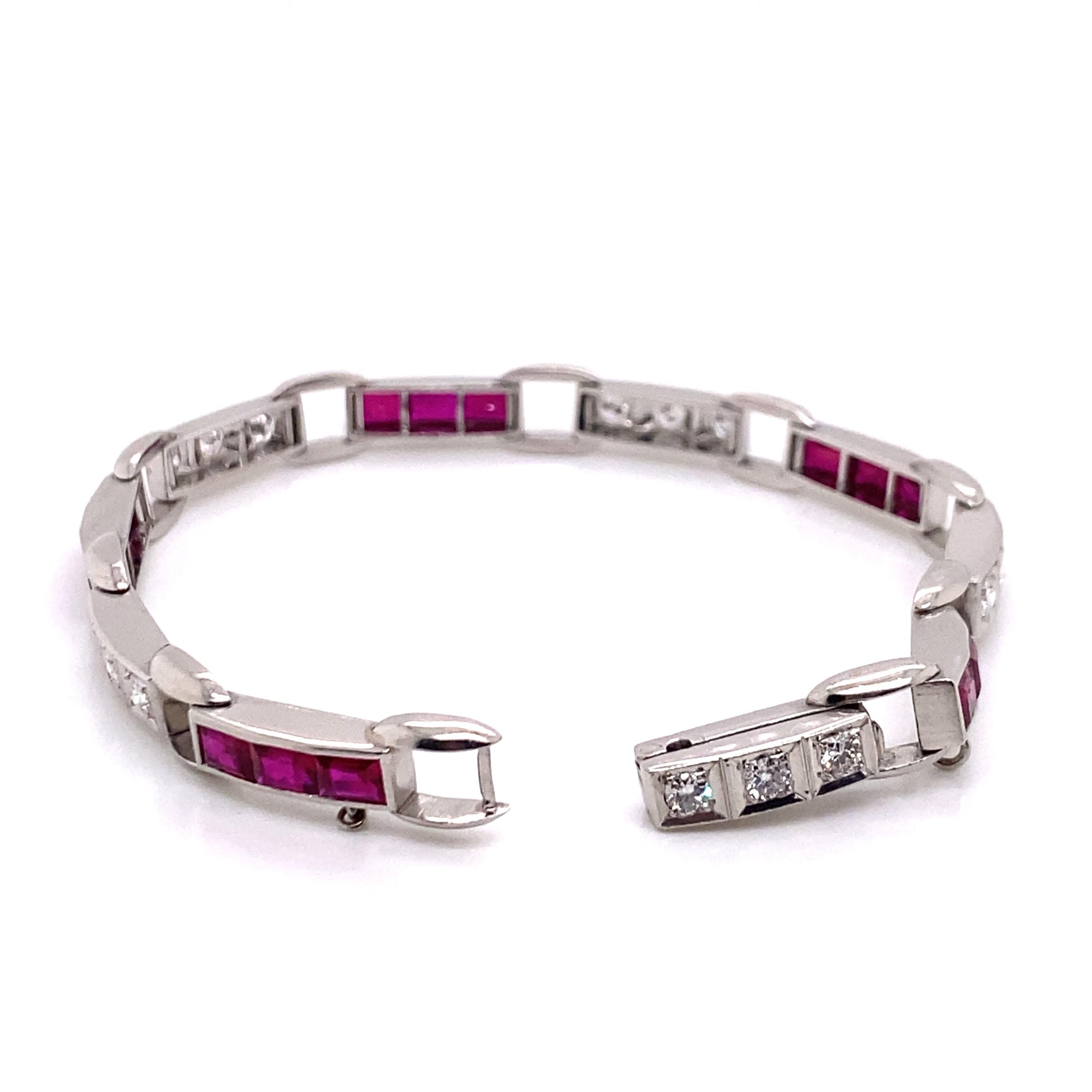 Zosite with ruby bracelet round beads