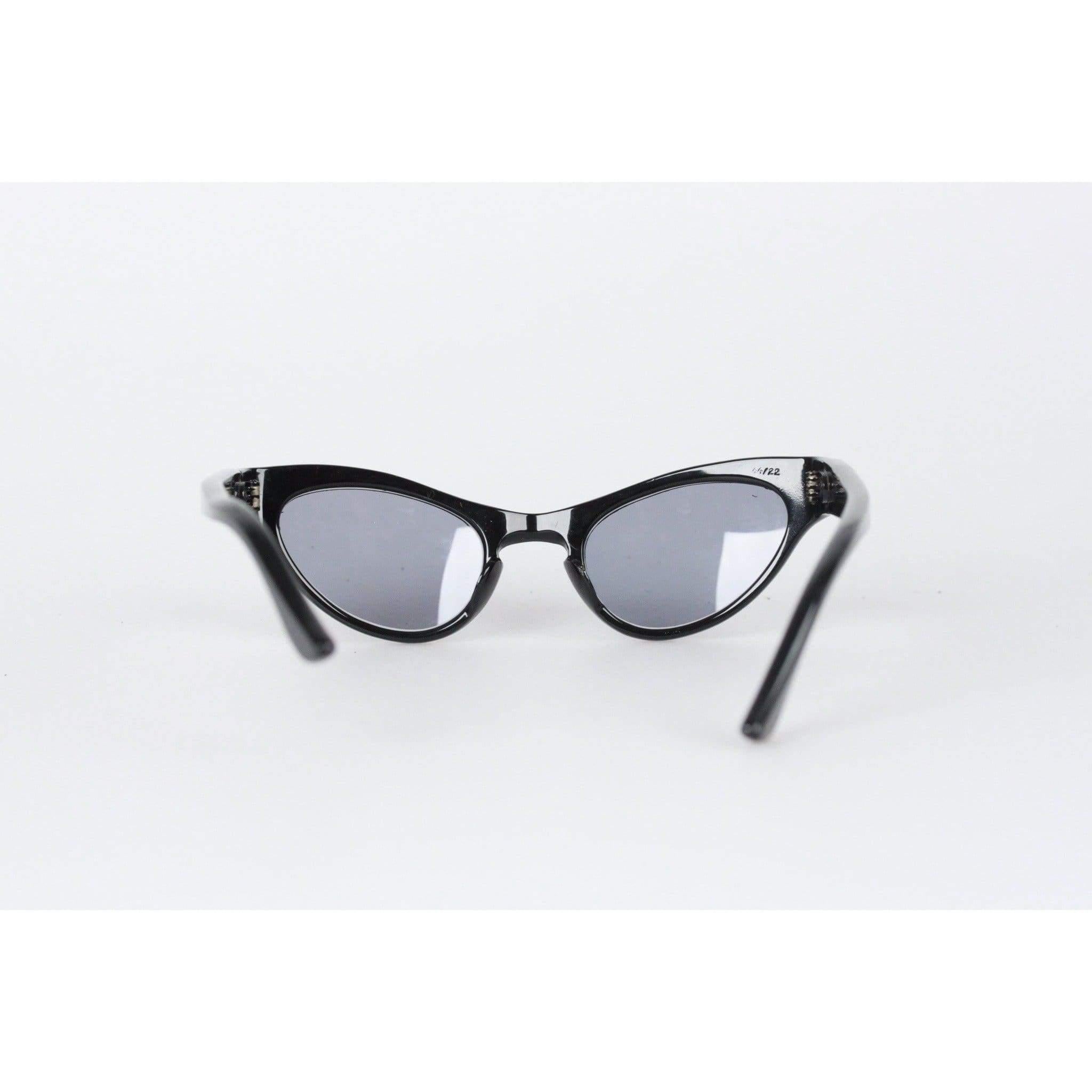  Vintage 1950s Rare Cat-Eye Sunglasses 44-22 Crystals Frame France 2