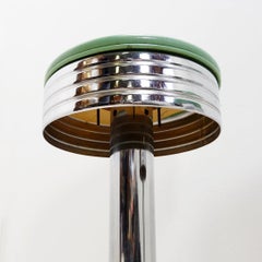 Vintage 1950s Retro Bar Stools, Faux Leather & Metal, USA Made