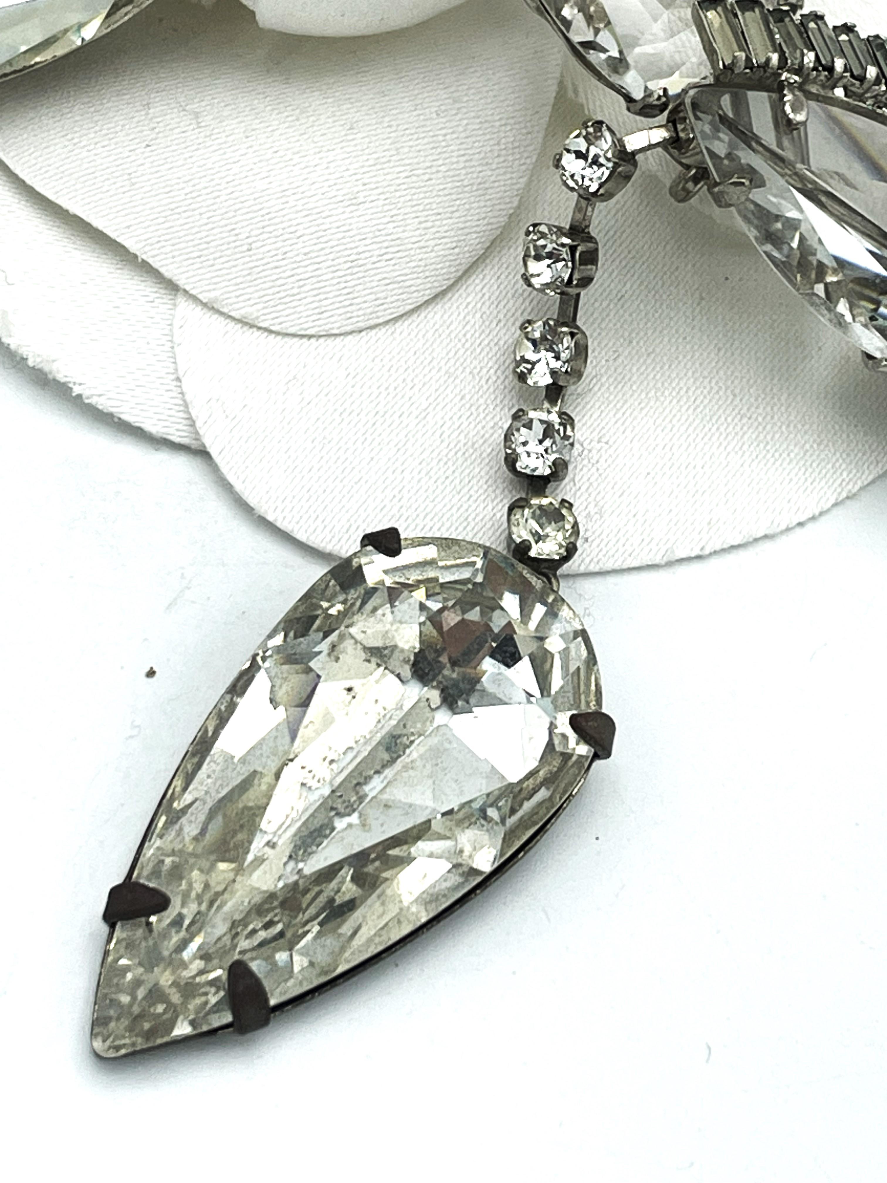 Roger Jeane-Pierre Paris Broche vintage en cristal des années 1950 en vente 6