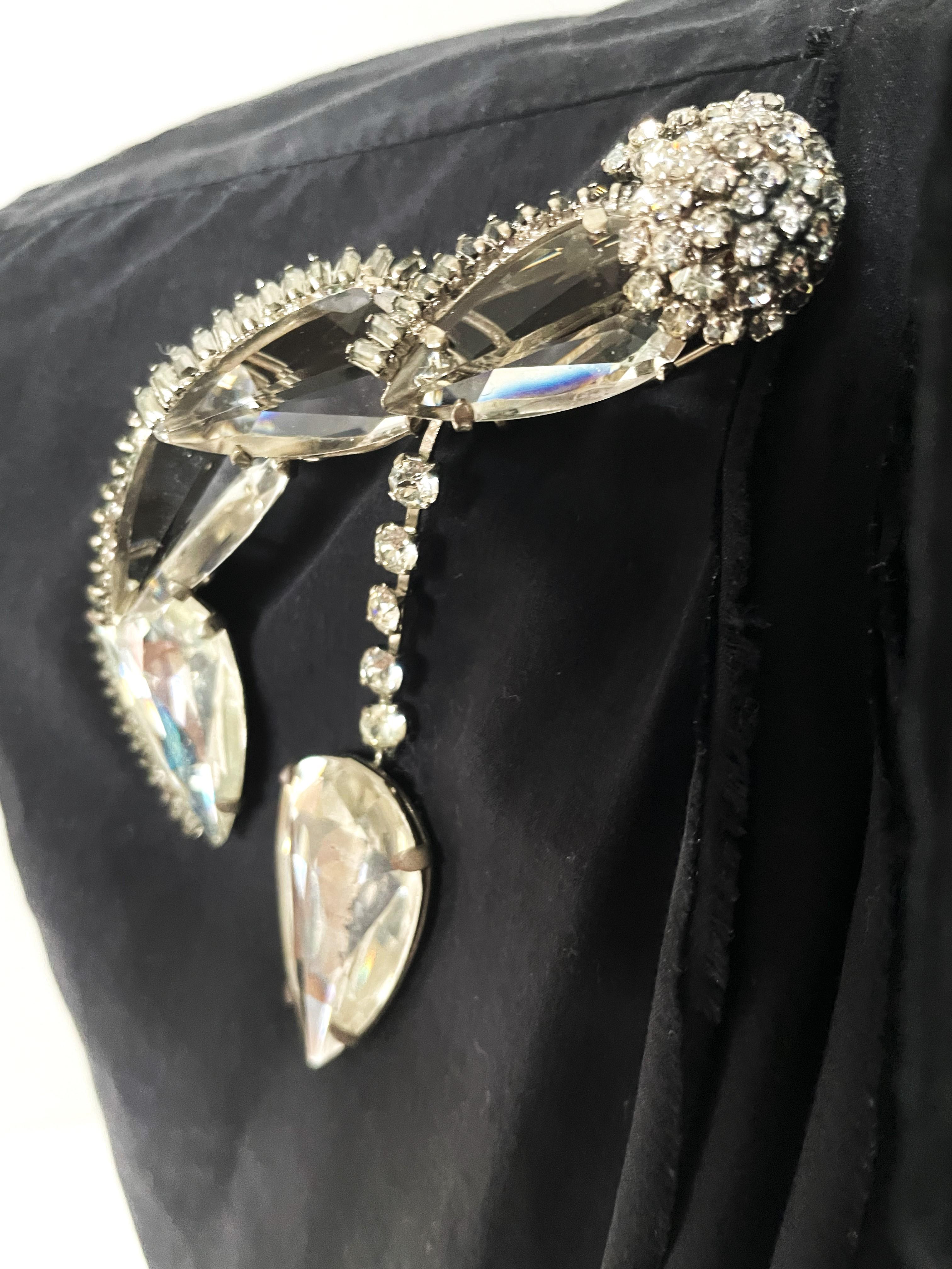 Roger Jeane-Pierre Paris Broche vintage en cristal des années 1950 en vente 8
