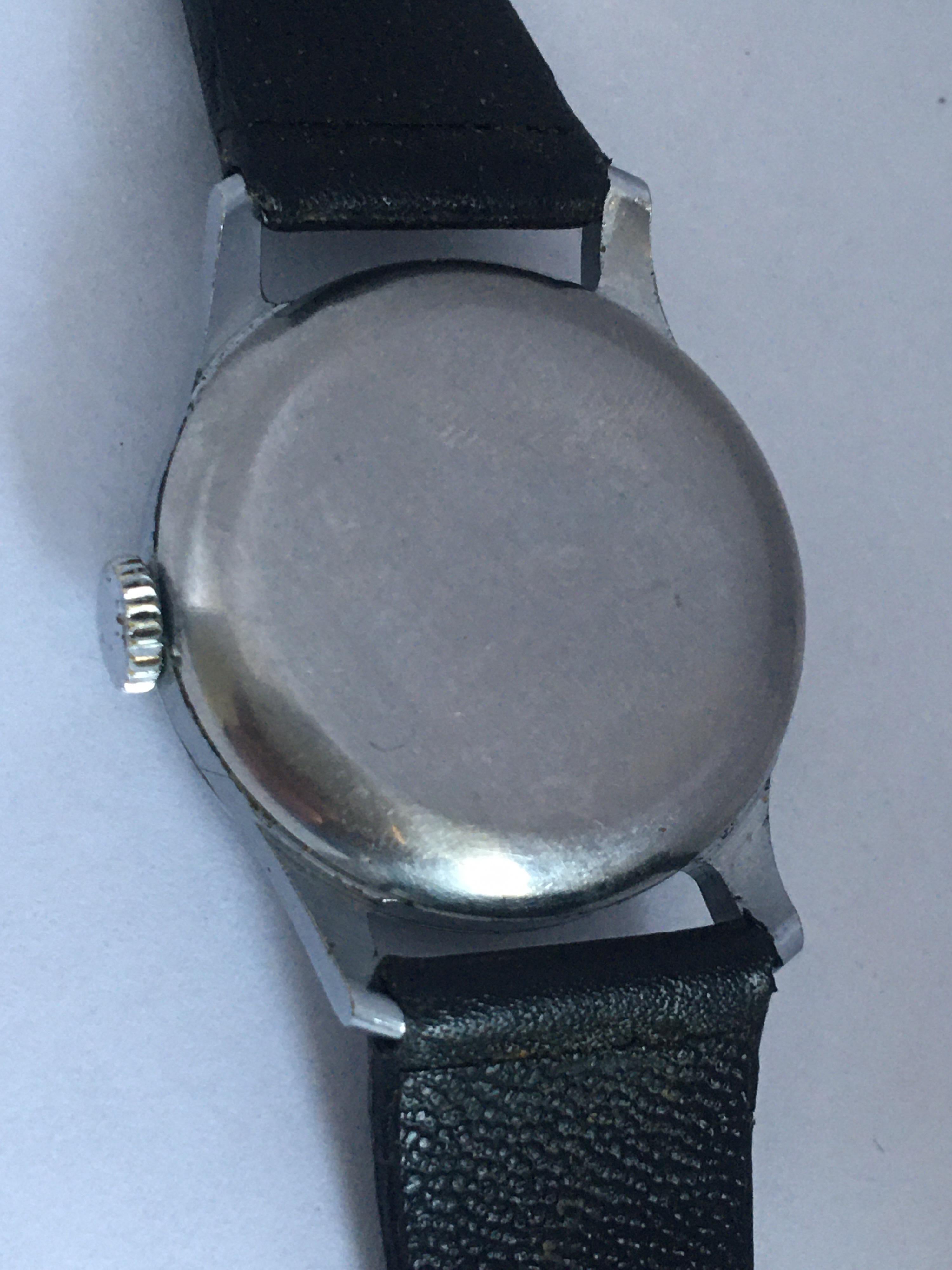 Women's or Men's Vintage 1950s Russian Mechanical with Sweep Seconds Watch For Sale