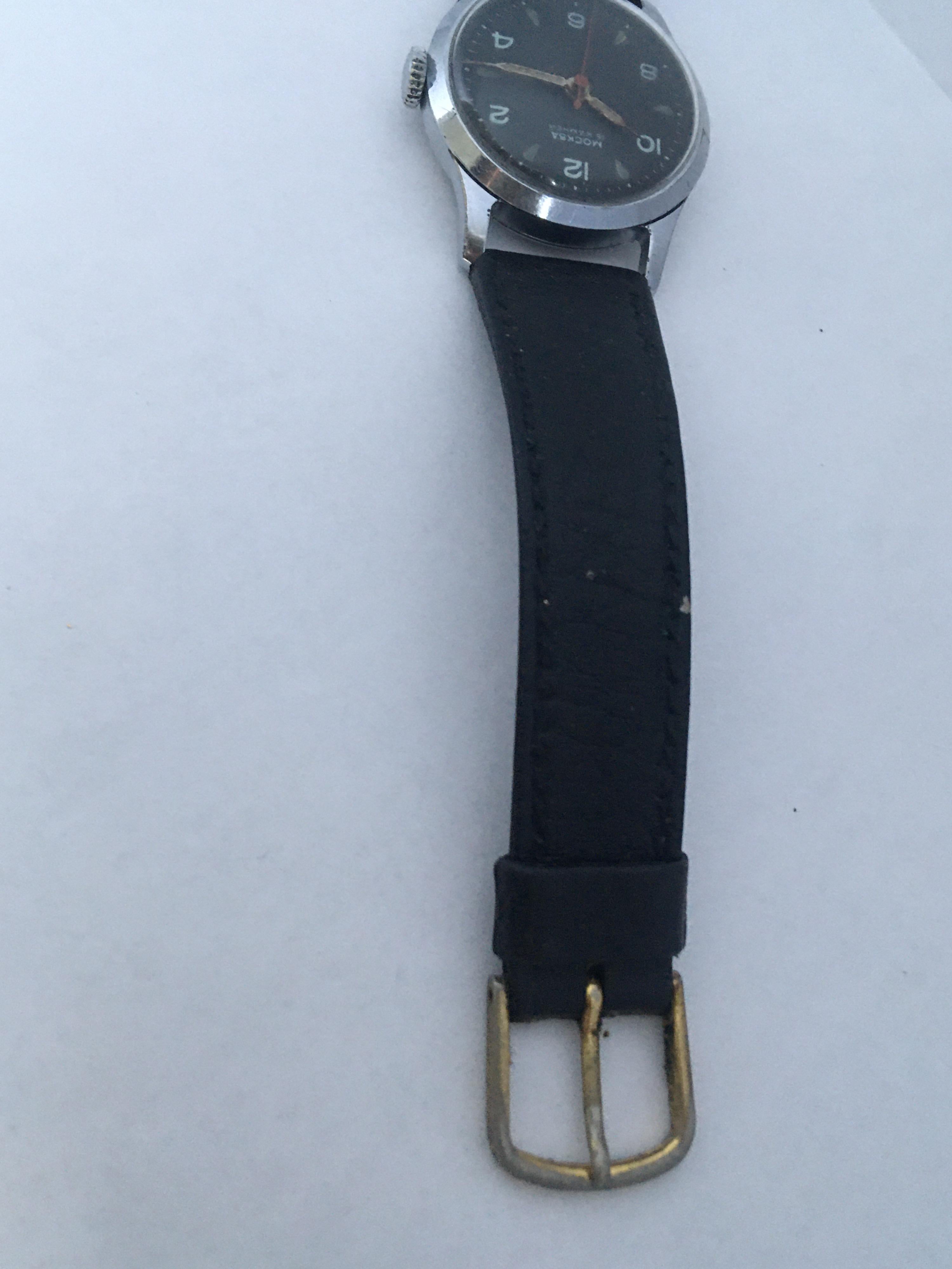 Vintage 1950s Russian Mechanical with Sweep Seconds Watch For Sale 1
