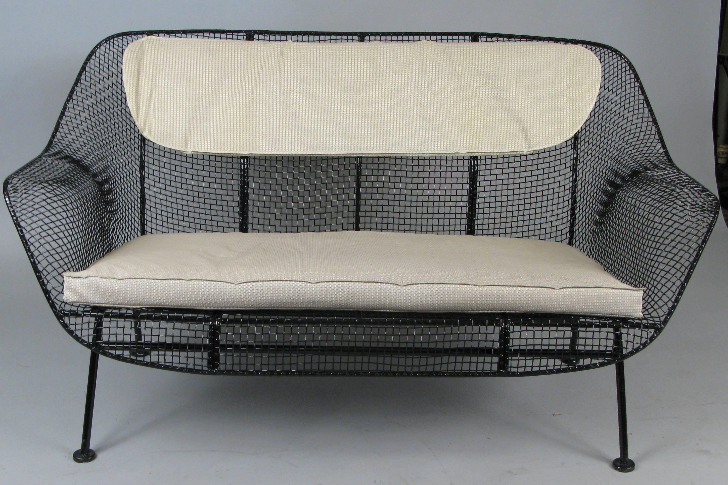 American Vintage 1950s Sculptura Settee by Russell Woodard