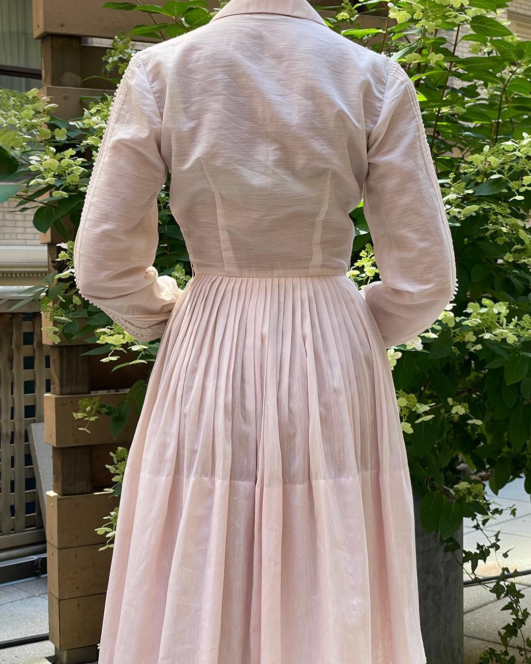  Vintage 1950s Shirtwaist Dress by L'AIGLON For Sale 2