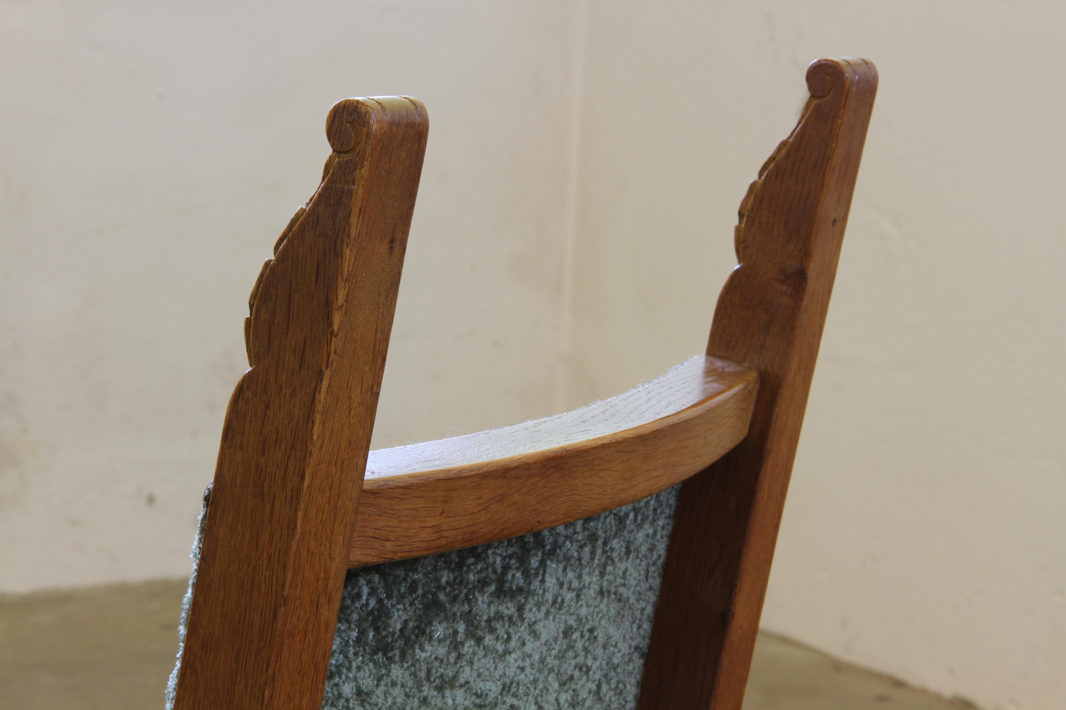 Vintage 1950s Signature, Chaises de salle à manger en Oak massif, Danish Craftmanship en vente 7