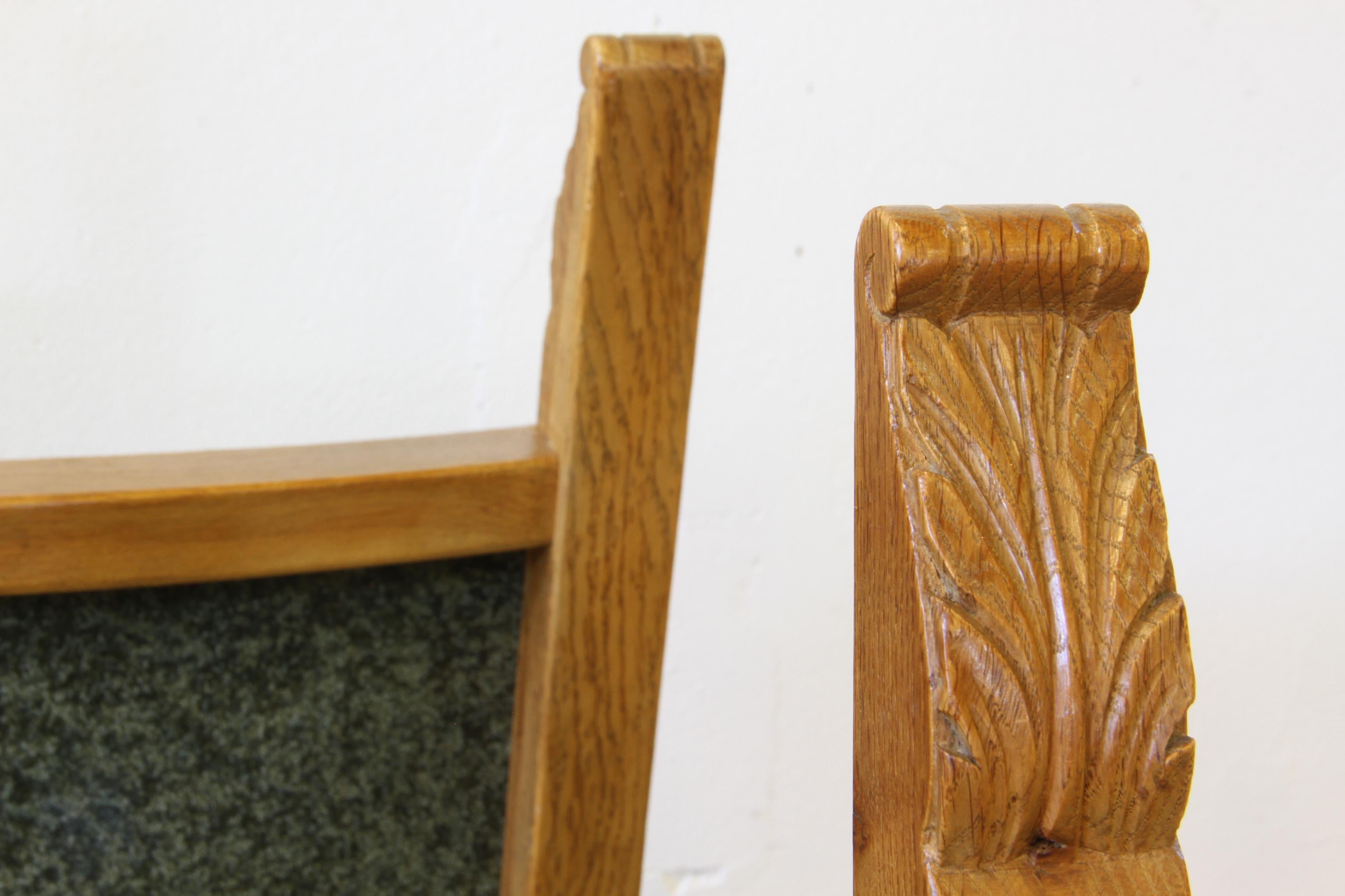 Vintage 1950s Signature, Chaises de salle à manger en Oak massif, Danish Craftmanship en vente 10
