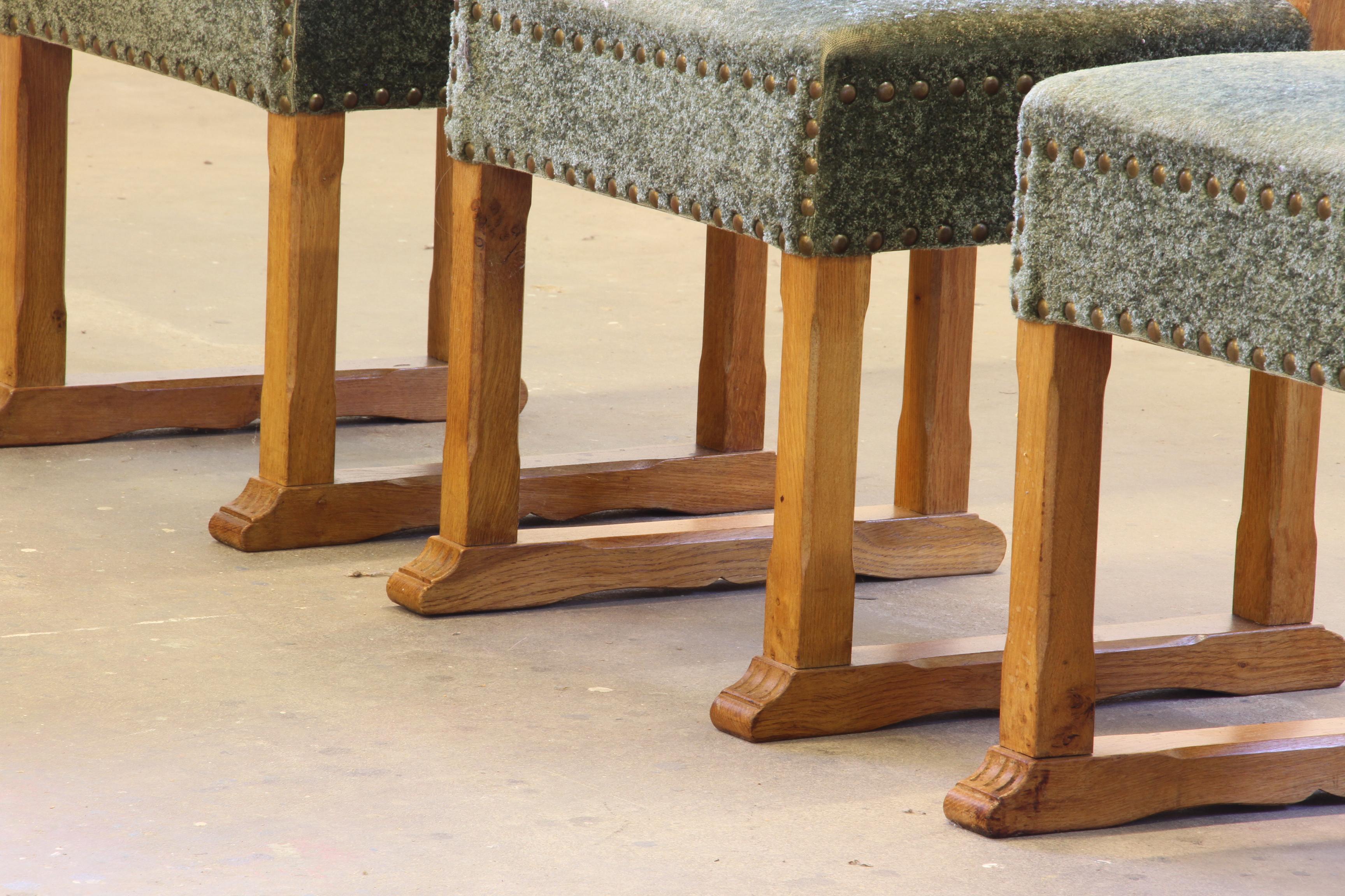 Danois Vintage 1950s Signature, Chaises de salle à manger en Oak massif, Danish Craftmanship en vente