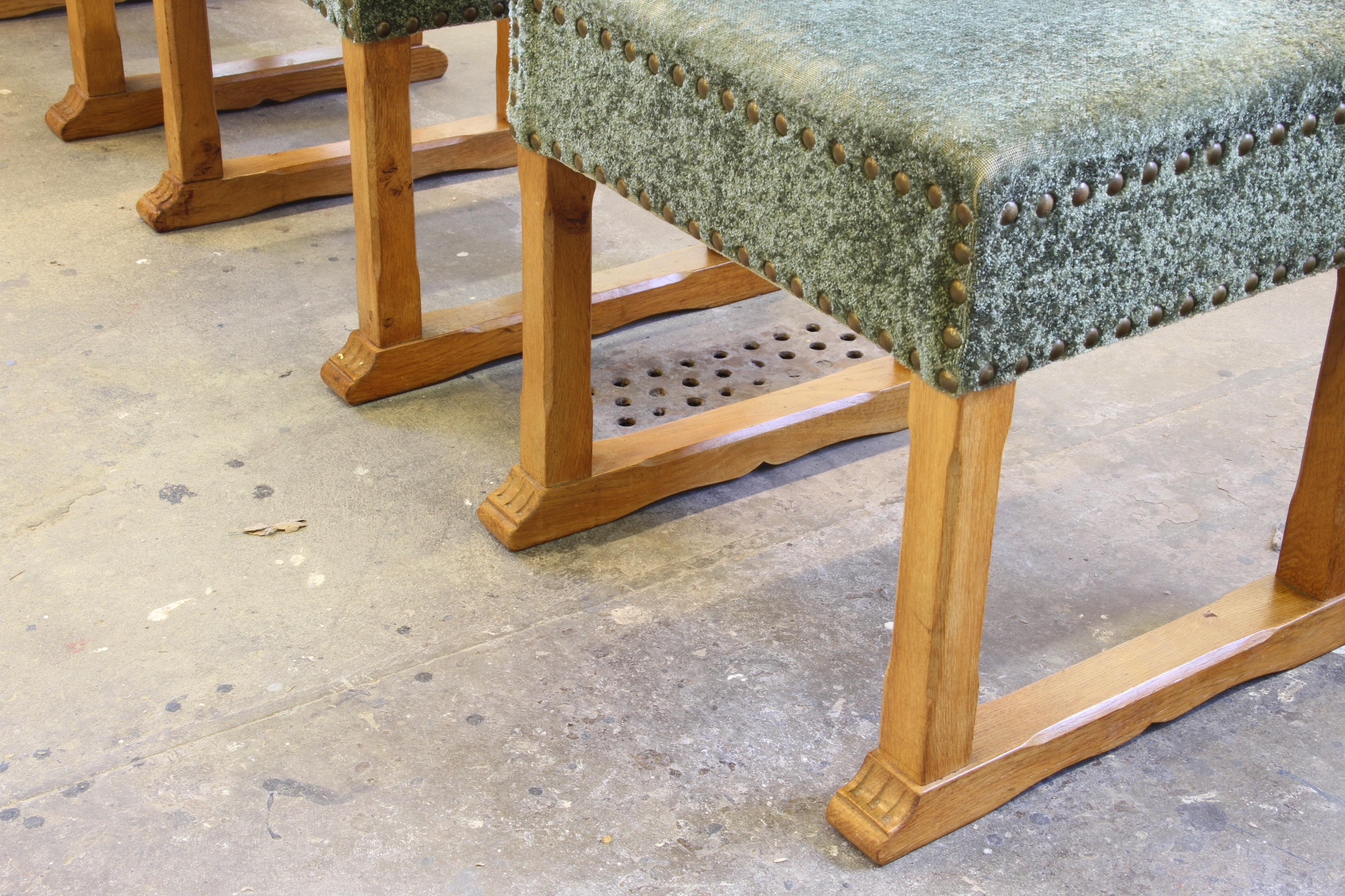 Vintage 1950s Signature, Chaises de salle à manger en Oak massif, Danish Craftmanship en vente 2