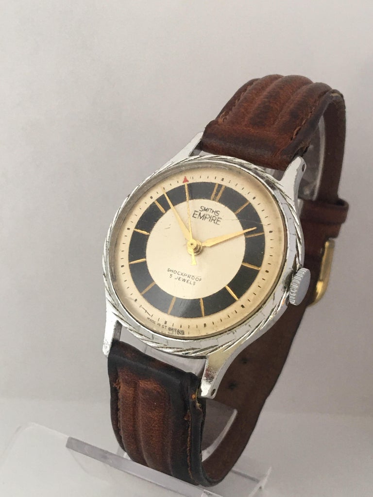 Vintage 1950s Silver Plated Smiths Empire Mechanical Watch at