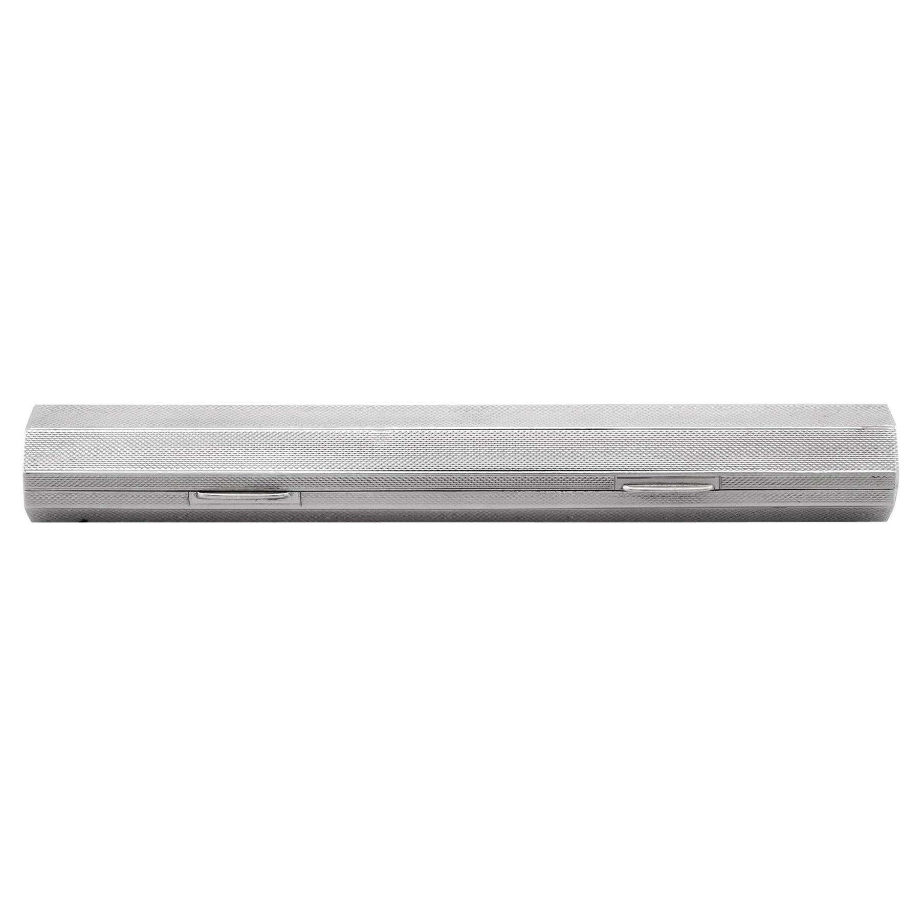 Cheroot-Etui aus Sterlingsilber, 1950er Jahre im Angebot