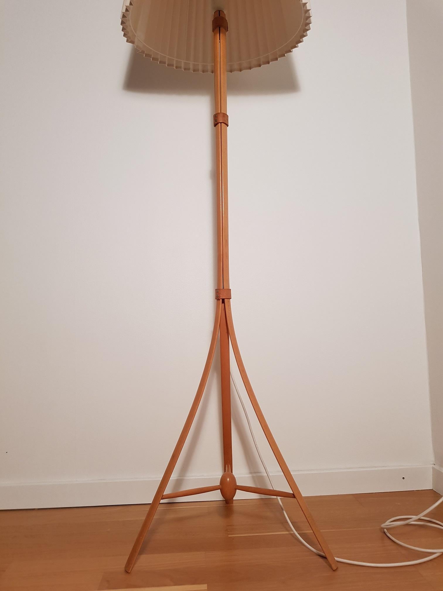 Vintage 1950s Swedish Floor Lamp by Alf Svensson Produced by Bergboms, Sweden For Sale 1
