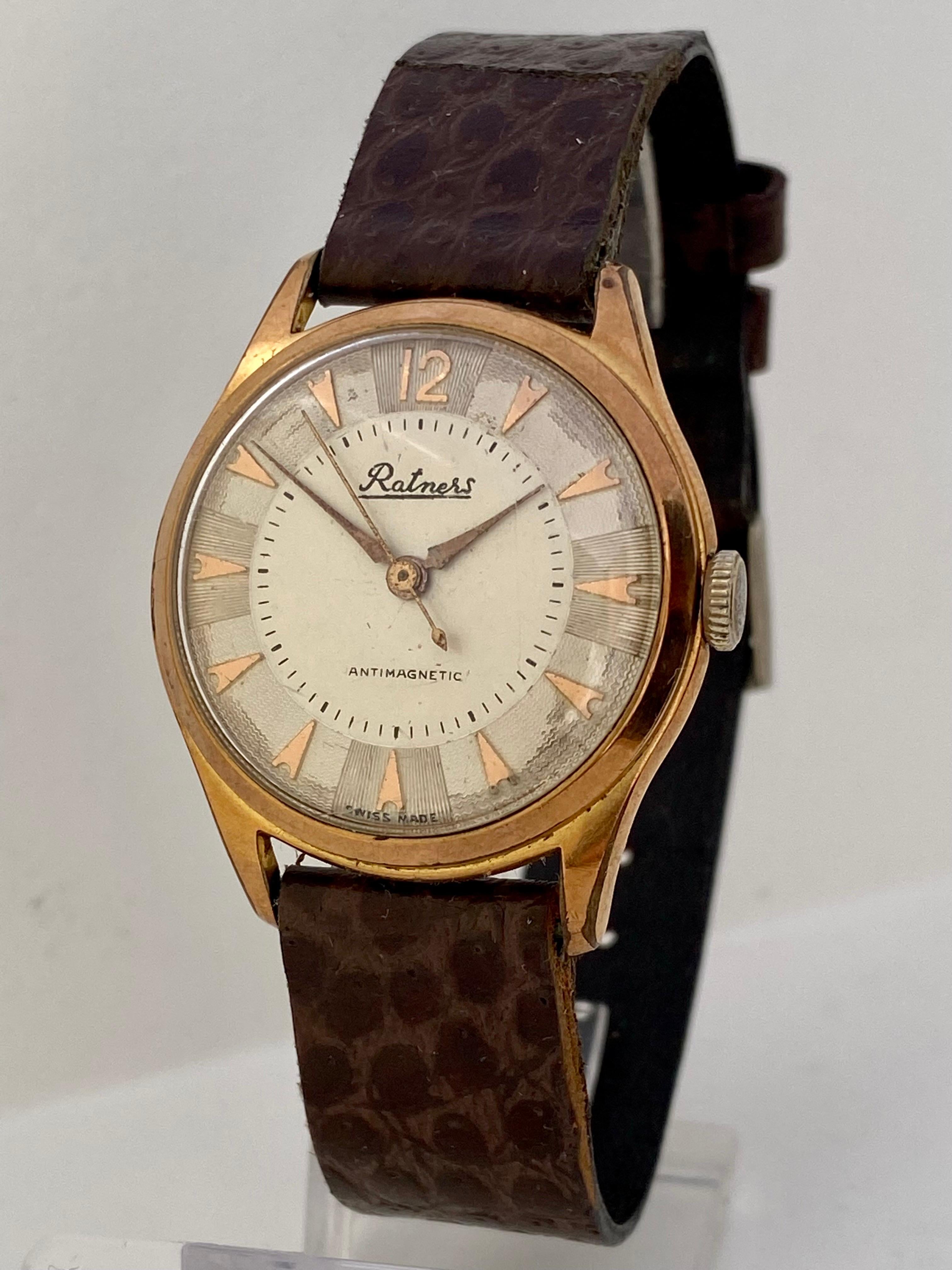 Vintage 1950’s Swift Second Swiss Mechanical Watch For Sale 12
