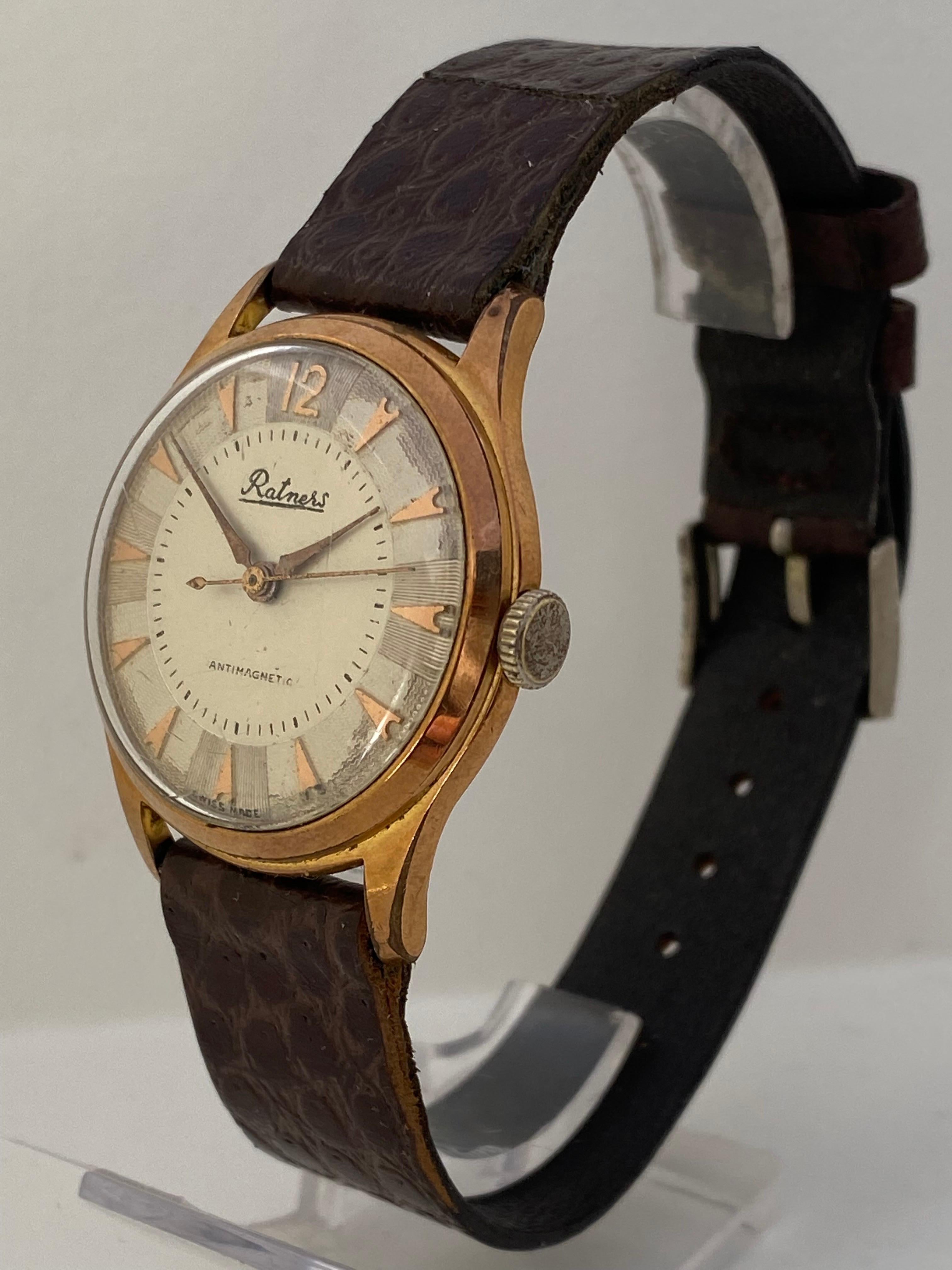 Vintage 1950’s Swift Second Swiss Mechanical Watch For Sale 13