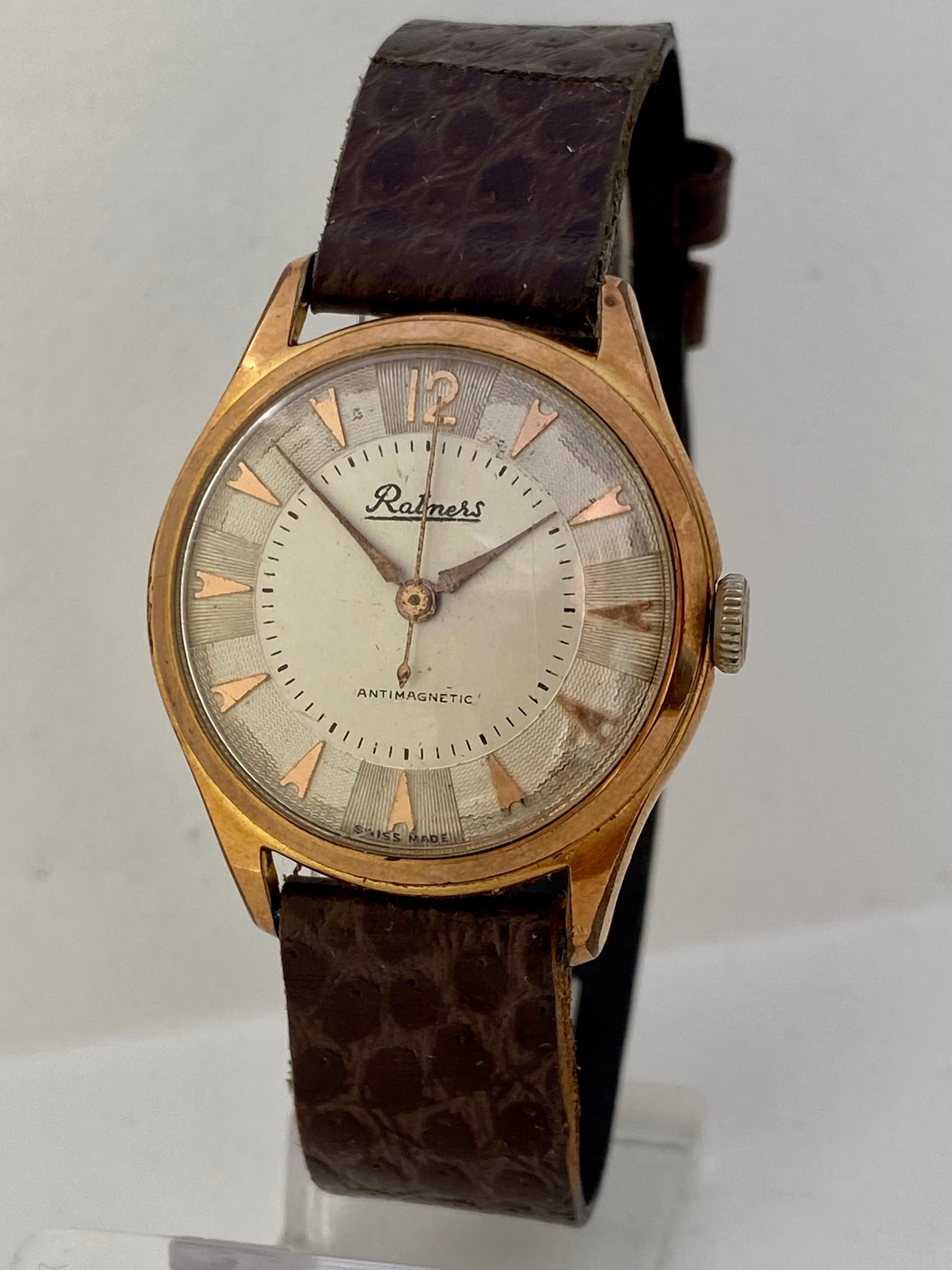 Vintage 1950’s Swift Second Swiss Mechanical Watch For Sale 2