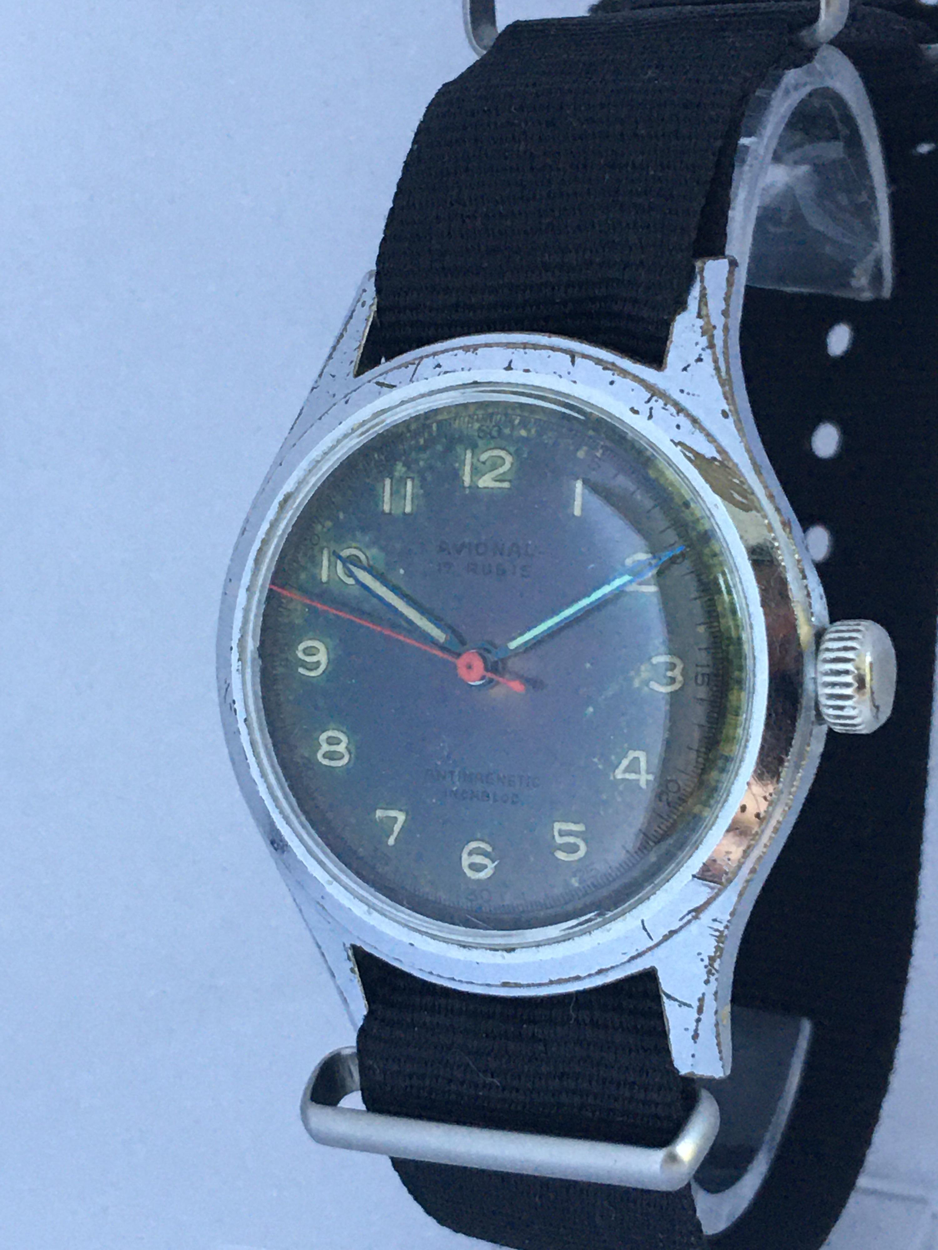 Vintage 1950s Swiss Mechanical Watch For Sale 7