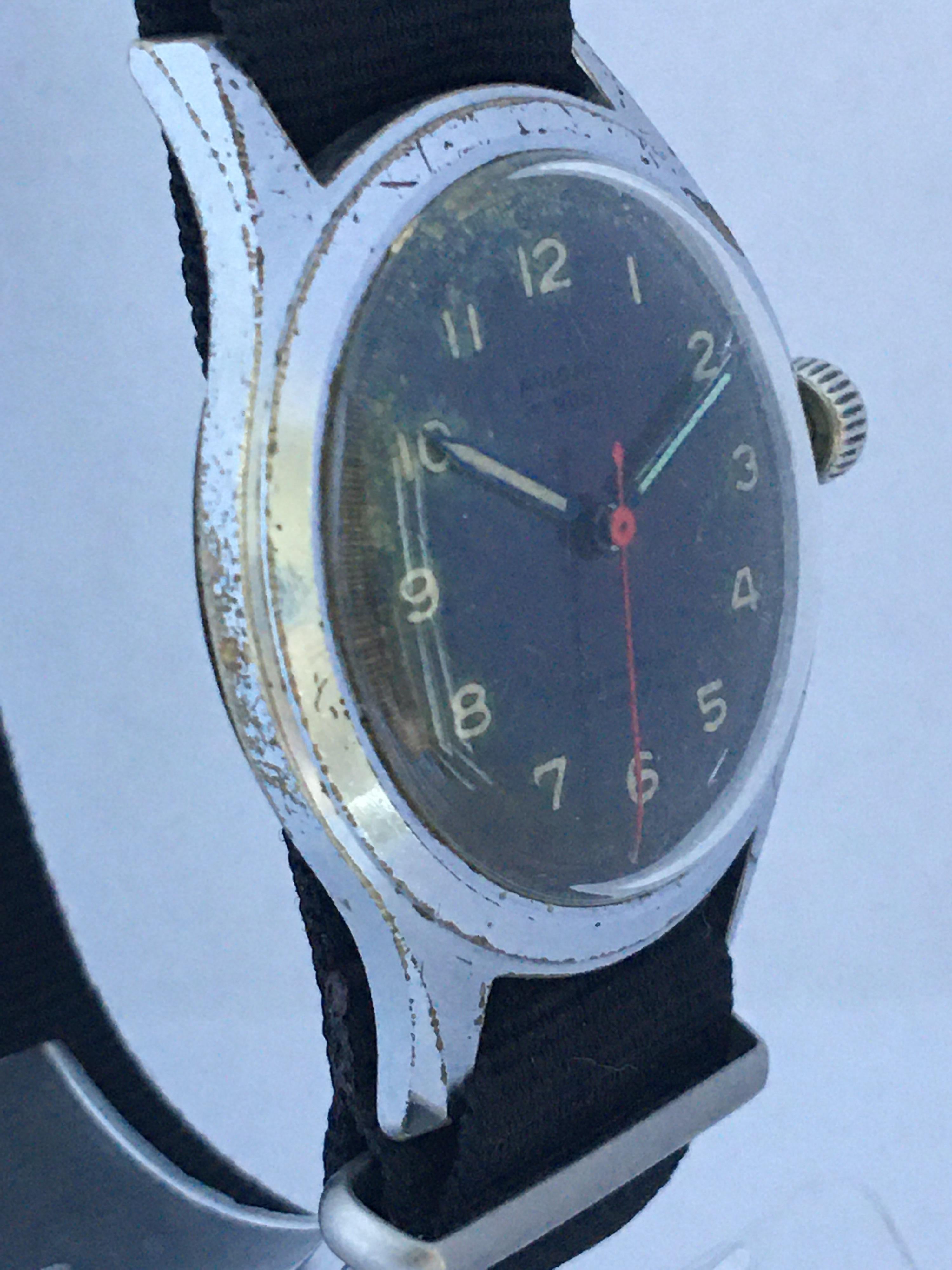 Vintage 1950s Swiss Mechanical Watch In Good Condition For Sale In Carlisle, GB