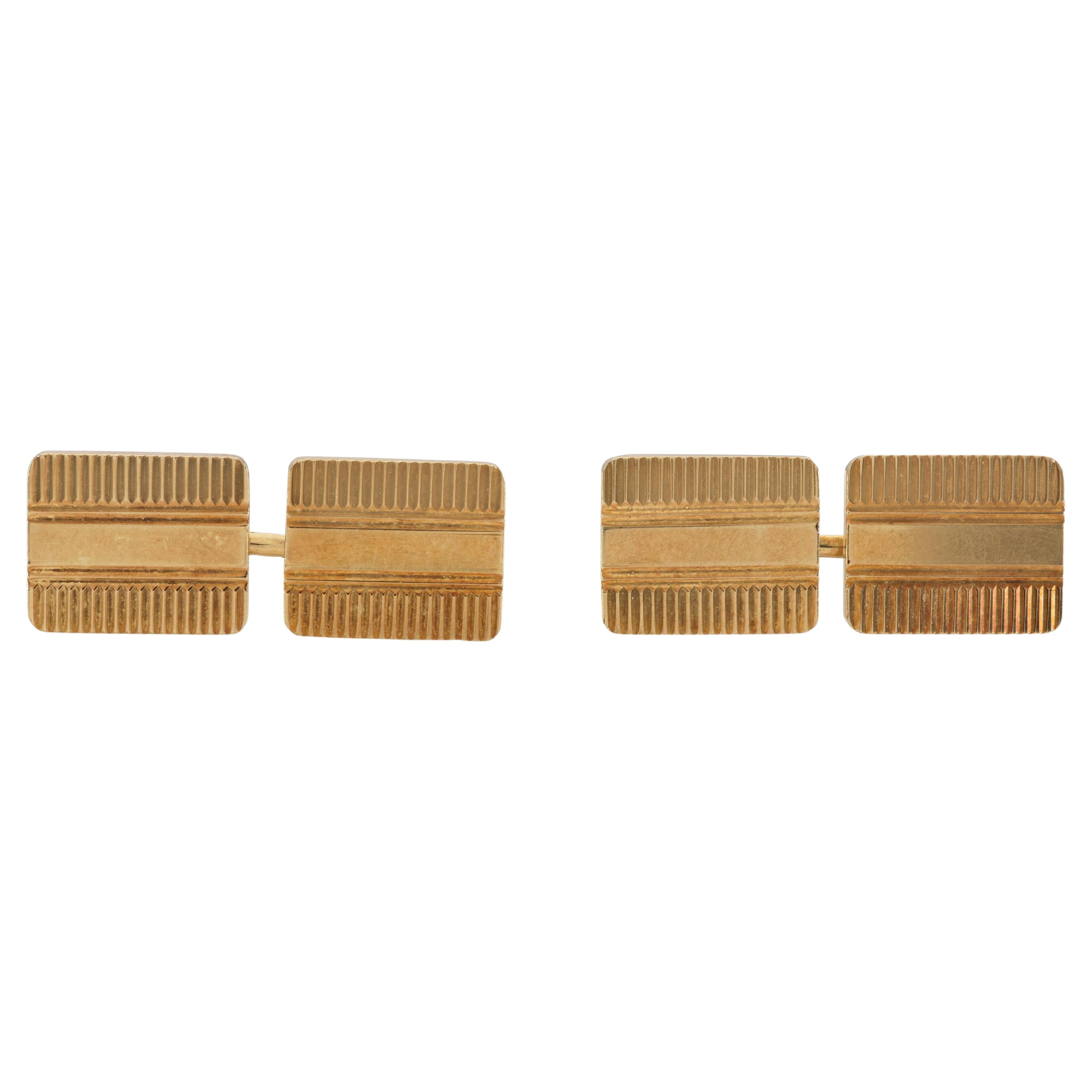 Vintage 1950s Tiffany & Co. Gold Cufflinks