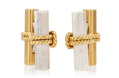 Vintage 1950s Tiffany & Co. Jean Schlumberger Gold and Bone Cufflinks