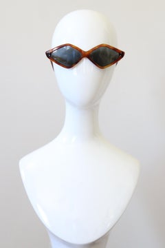 Vintage 1950's Tortoiseshell Frame Sunglasses Made in France