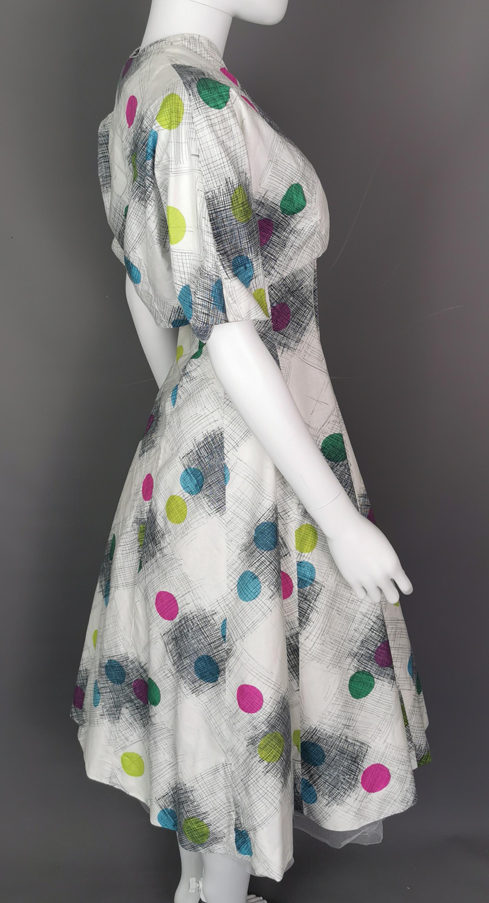 Women's or Men's Vintage 1950s Two piece dress, space age  For Sale