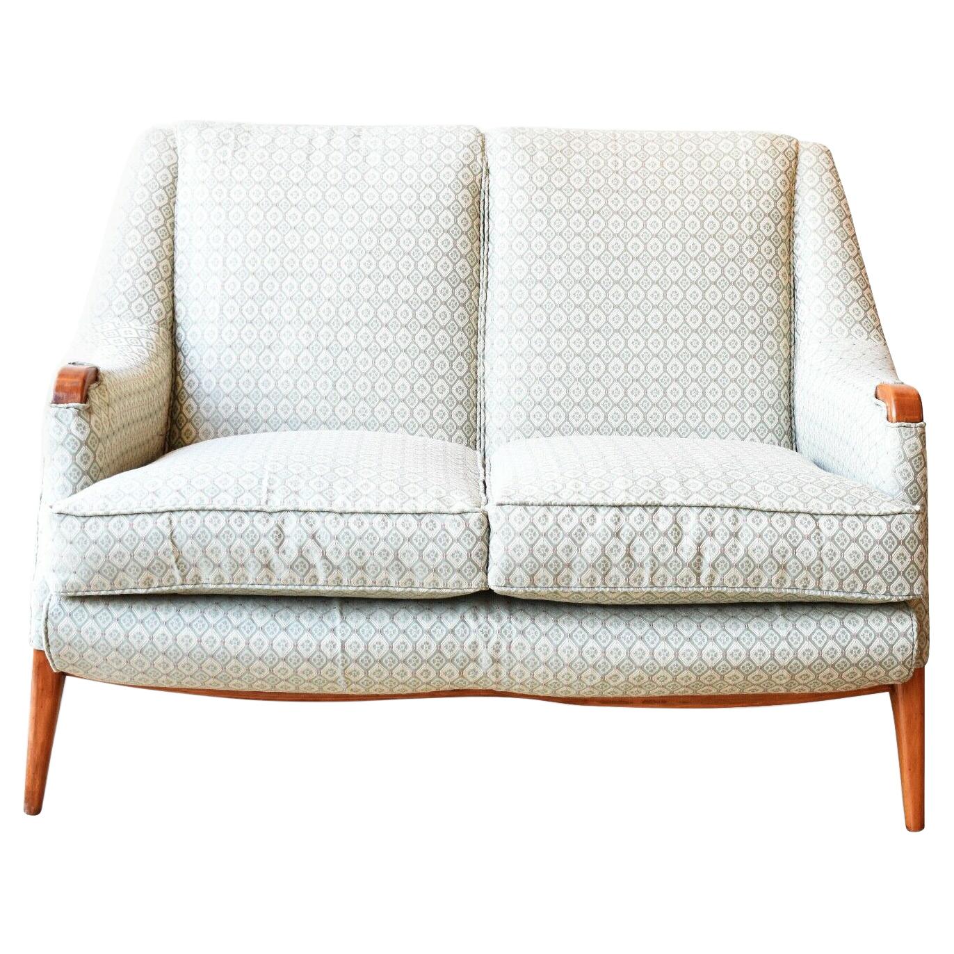 Refurbished Vintage Ercol Windsor TwoSeat Sofa Upholstered in French