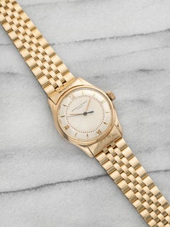 Vintage 1950s Vacheron Constantin Dress 18K RG Silvered Guilloche Dial Auto 35mm
