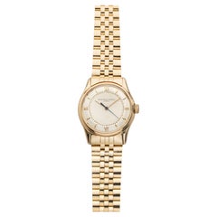 Vintage 1950s Vacheron Constantin Dress 18K RG Silvered Guilloche Dial Auto 35mm