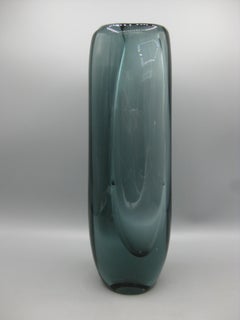 Vintage 1950's Vicke Lindstrand For Kosta Swedish art glass Asymmetrical Vase