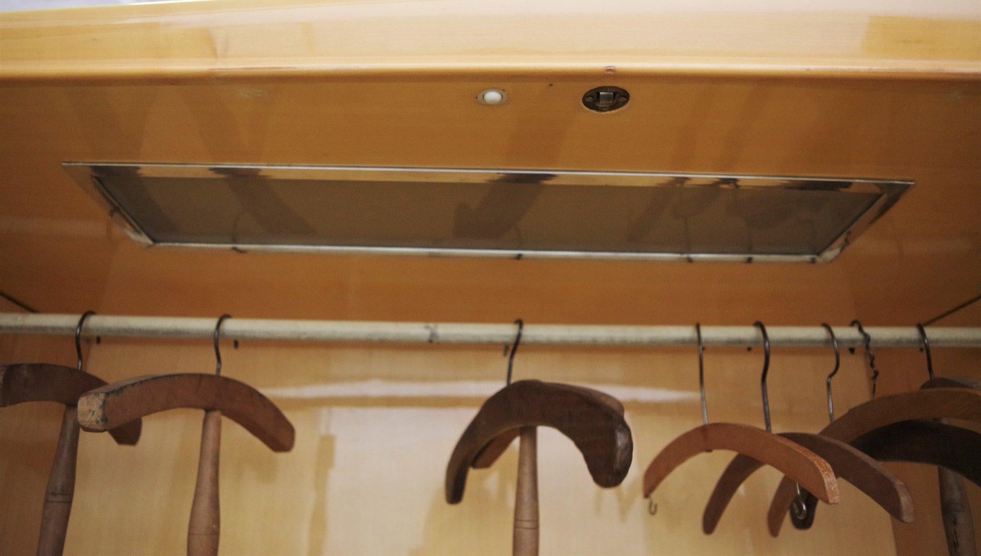 Vintage 1950s Walnut Bedroom Set in the style of Borsani For Sale 7