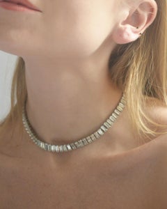 Vintage anni '50 Weiss DIAMANTÉ BAGUETTE CHOKER