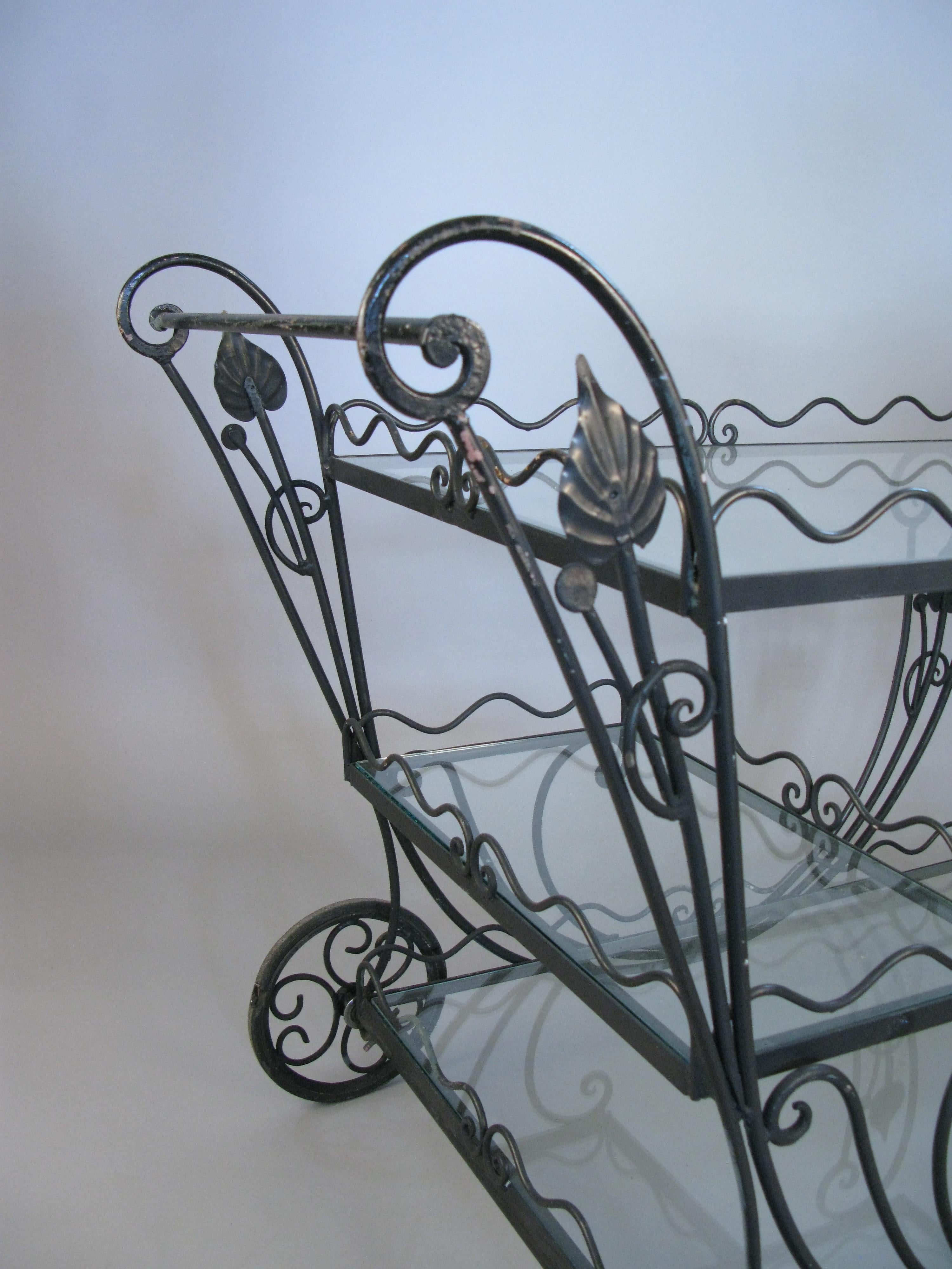 wrought iron scrolling