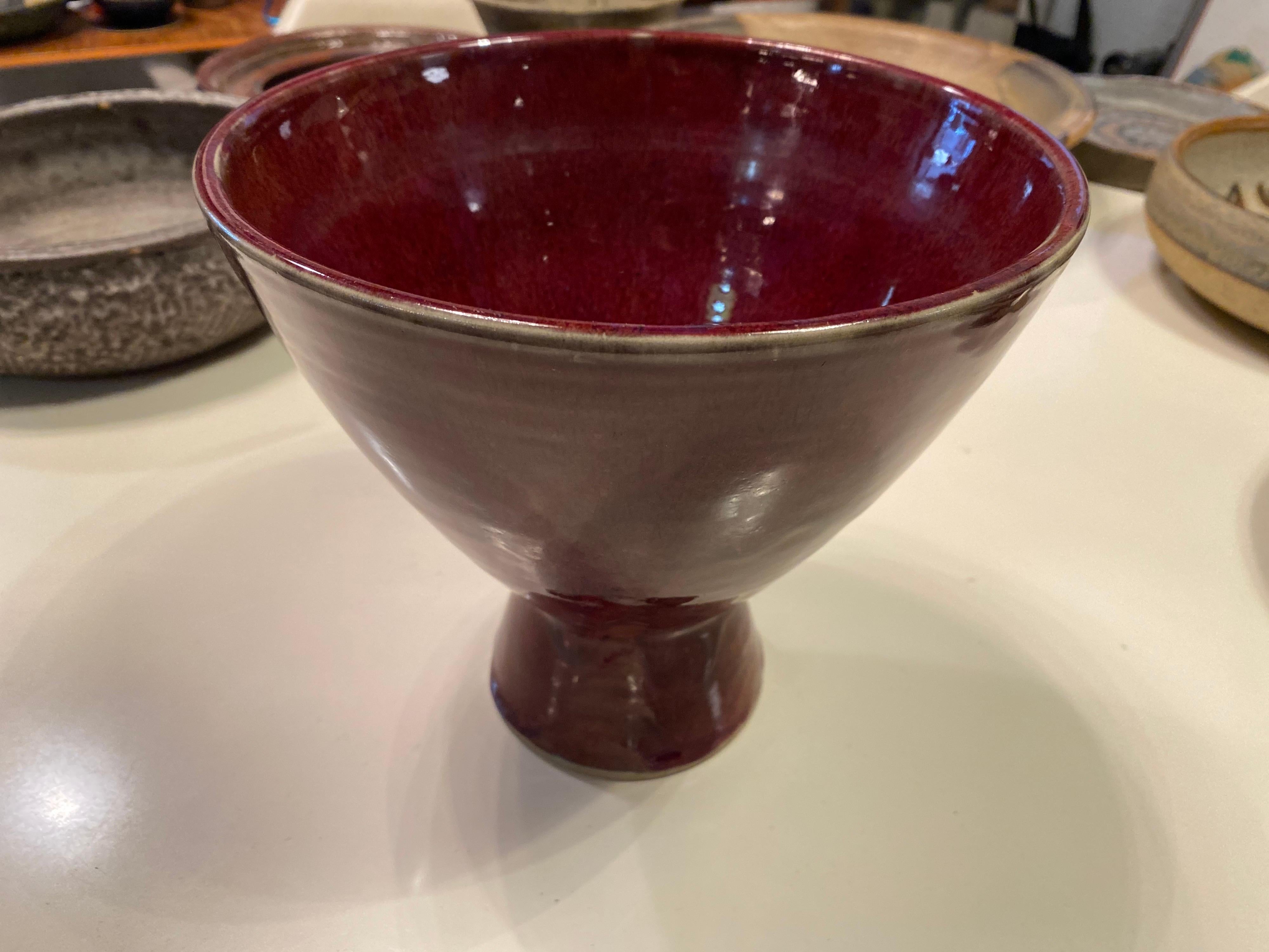 Vintage 1951 Ceramic Harding Black Bowl 1