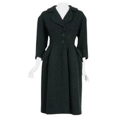 Jahrgang 1952 Charles James Couture dokumentiert Museum-Held Black Princess Coat