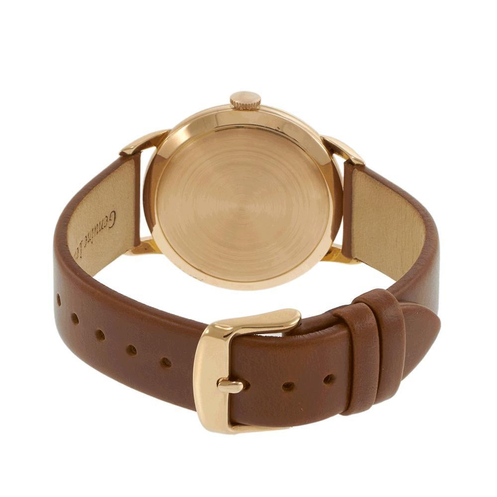 Vintage 1952 Omega Honey Comb Dial 18KT Rose Gold en vente 1