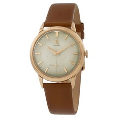 Vintage 1952 Omega Honey Comb Dial 18KT Rose Gold
